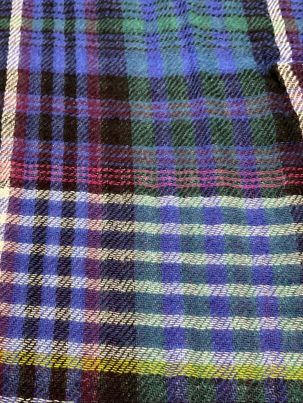 True Craft Blue & Purple Plaid Long Tunic/ Dress - Picture 14 of 14